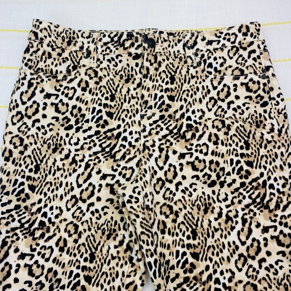 Chicos So Slimming Girlfriend Slim Leg Ankle Pants Women 10 Animal Print Classic - Picture 3 of 7